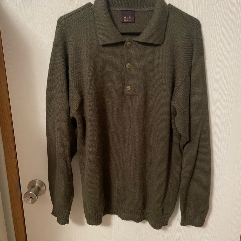 Vintage Yana 100% Alpaca Made In Peru Sweater Mens SZ M Quiet Luxery